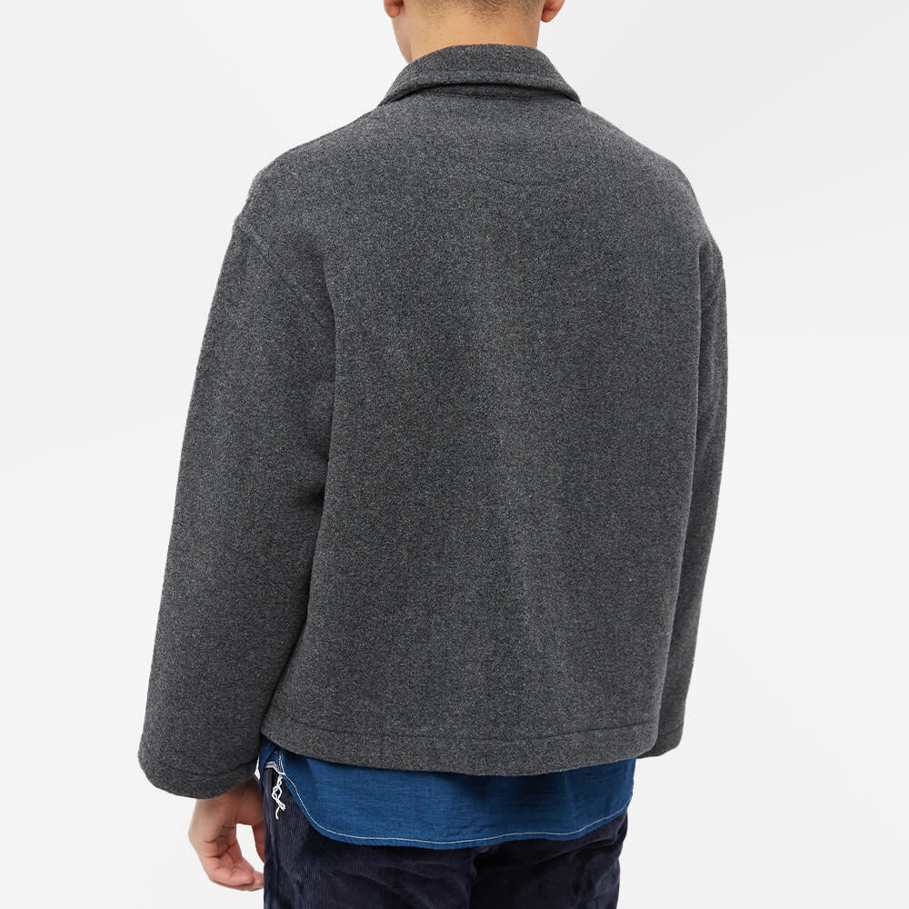 Danton Men's Wool Zip Jacket in Grey Danton