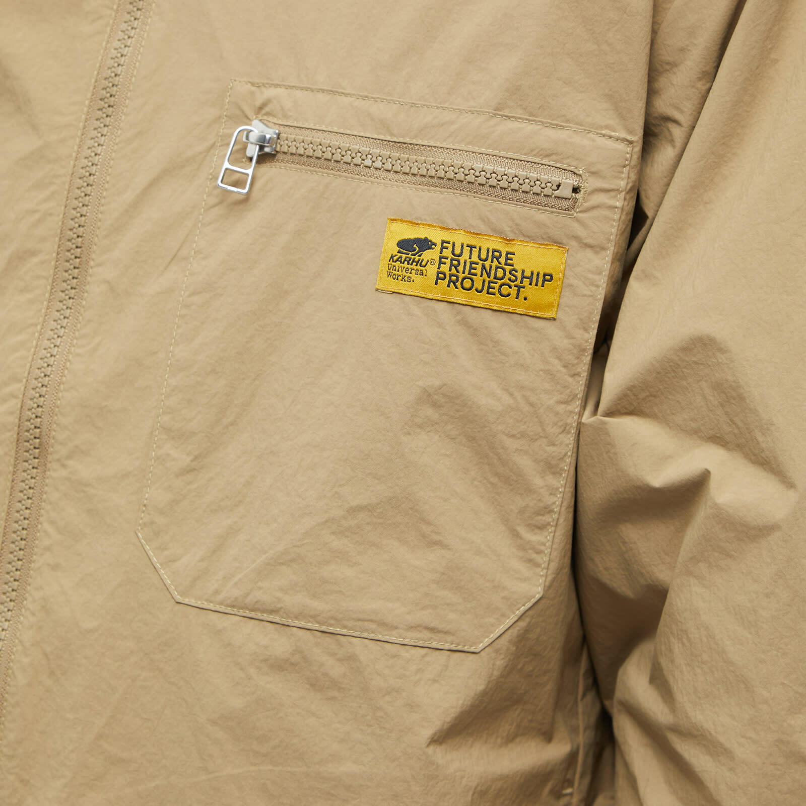 Universal Works x Karhu Running Jacket in Khaki Universal Works