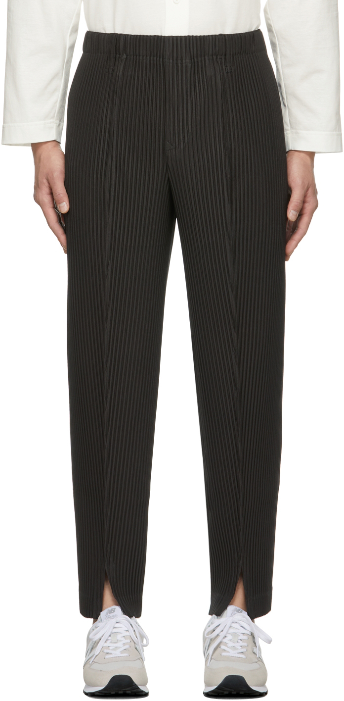 Homme Plissé Issey Miyake Solid Pleats Trousers Homme Plisse Issey