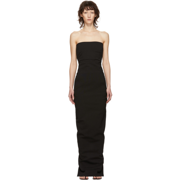 Rick Owens Black Bustier Gown Rick Owens