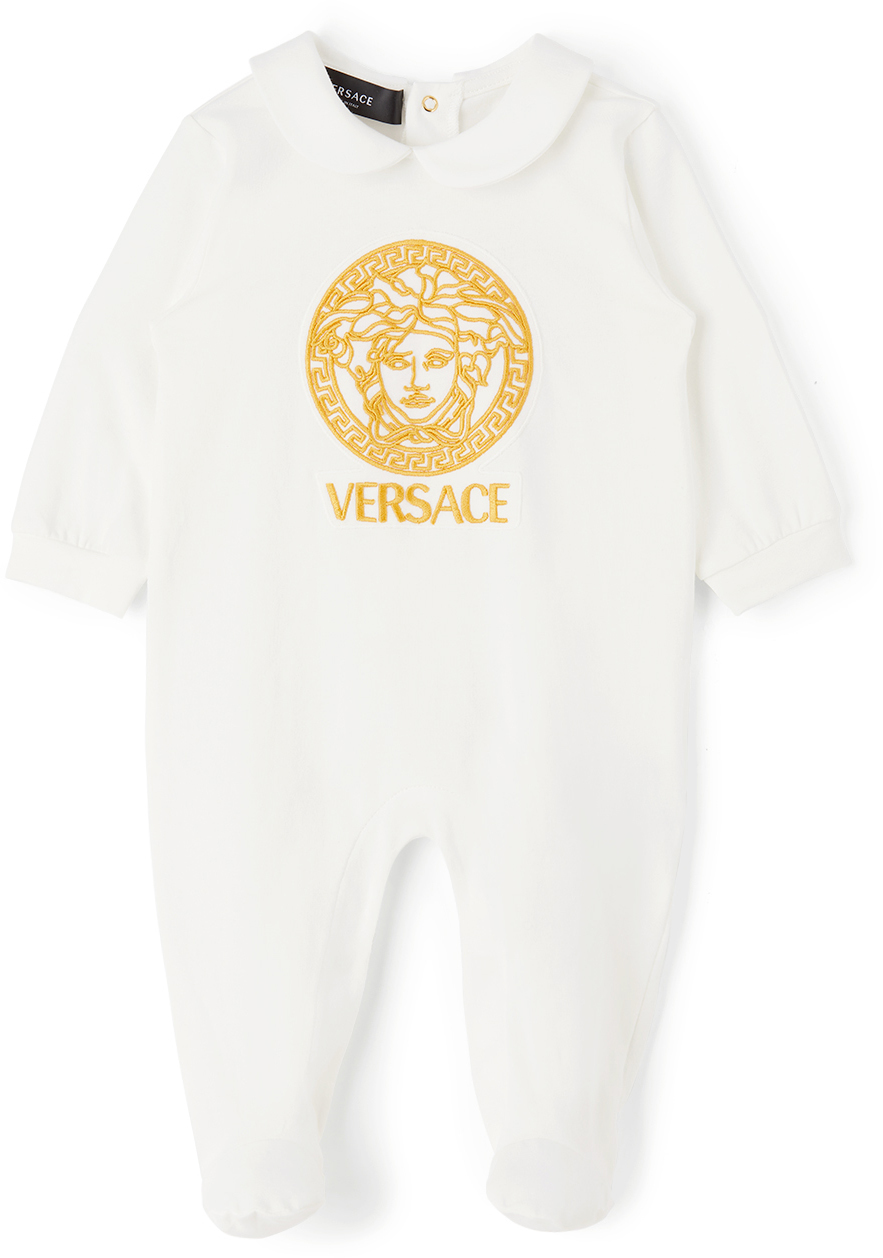 Versace Baby White Medusa Bodysuit Versace