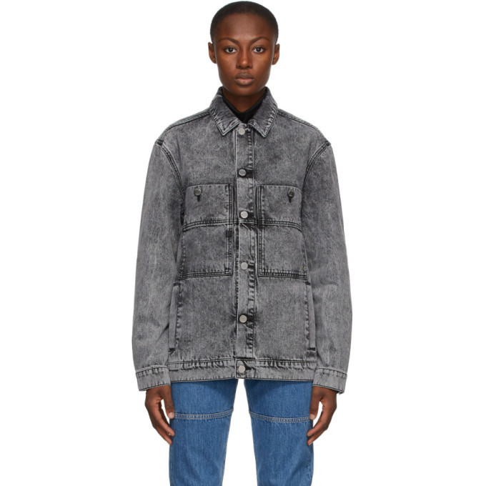 Etudes Black Guest Acid Wash Jacket Etudes