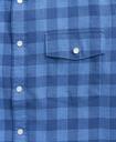 Brooks Brothers Men's Regent Regular-Fit Sport Shirt, Cotton Twill Gingham Ainsley Collar | Indigo