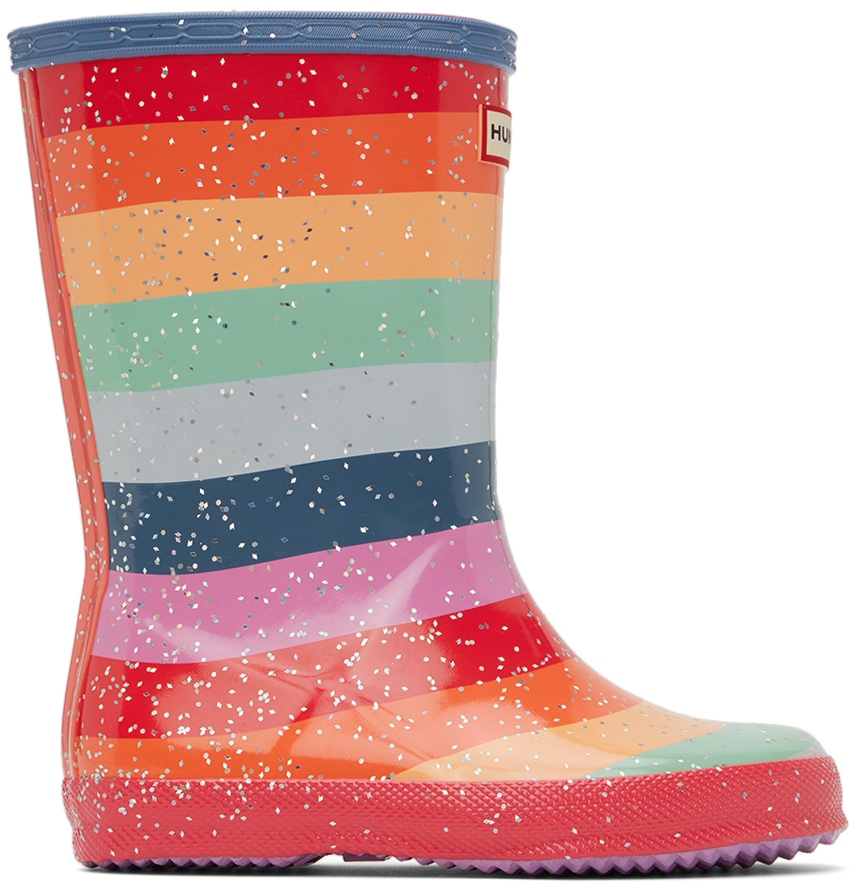 Hunter Multicolor First Classic Glitter Rain Boots Hunter