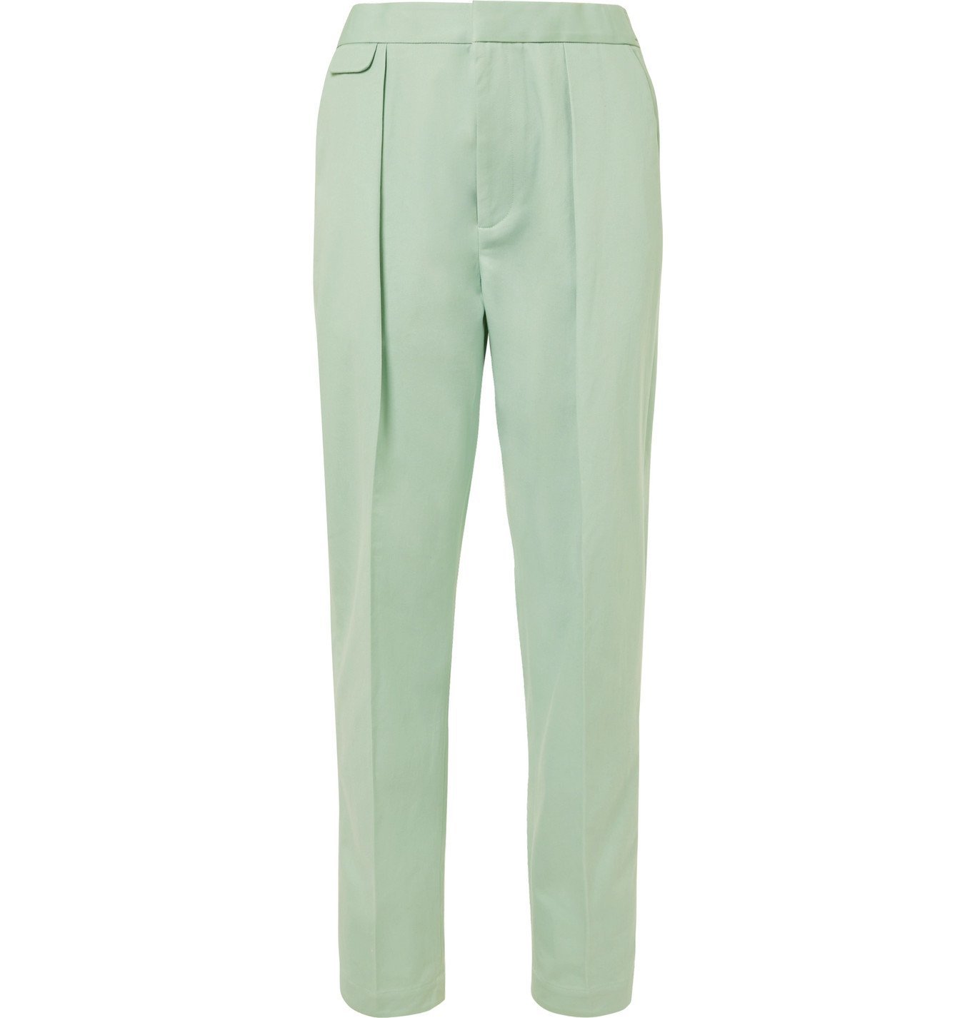 tapered twill pants
