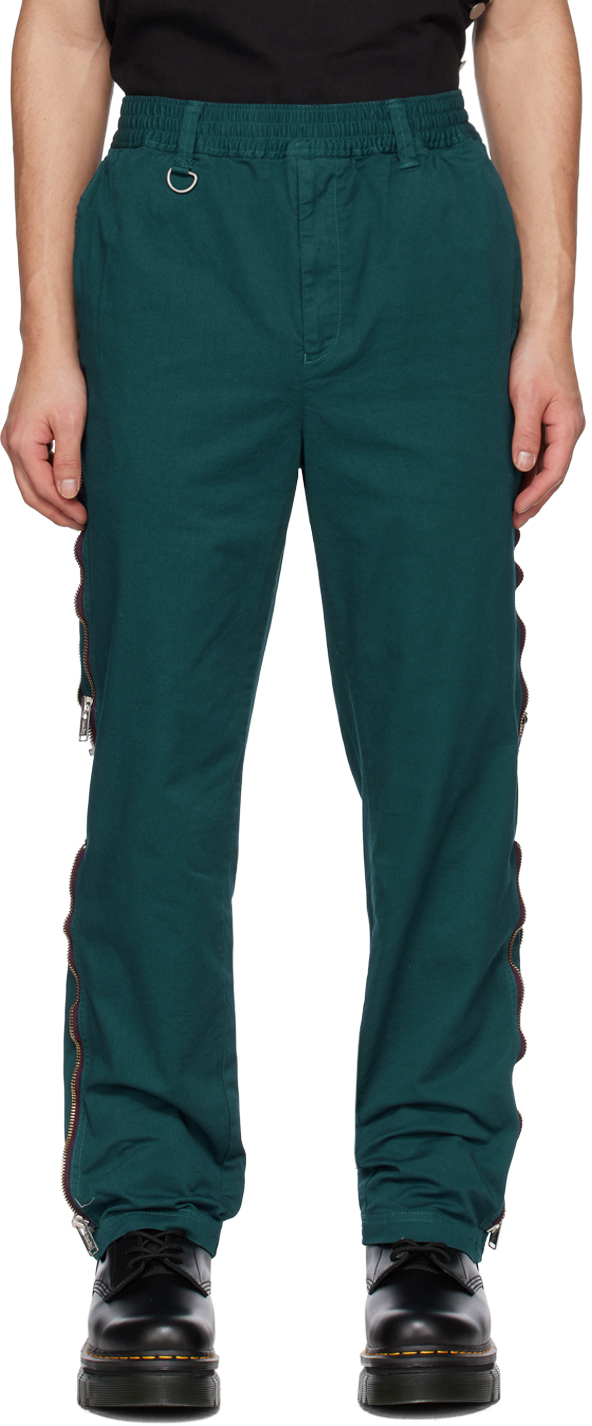 Undercoverism Green Zip Trousers Undercoverism