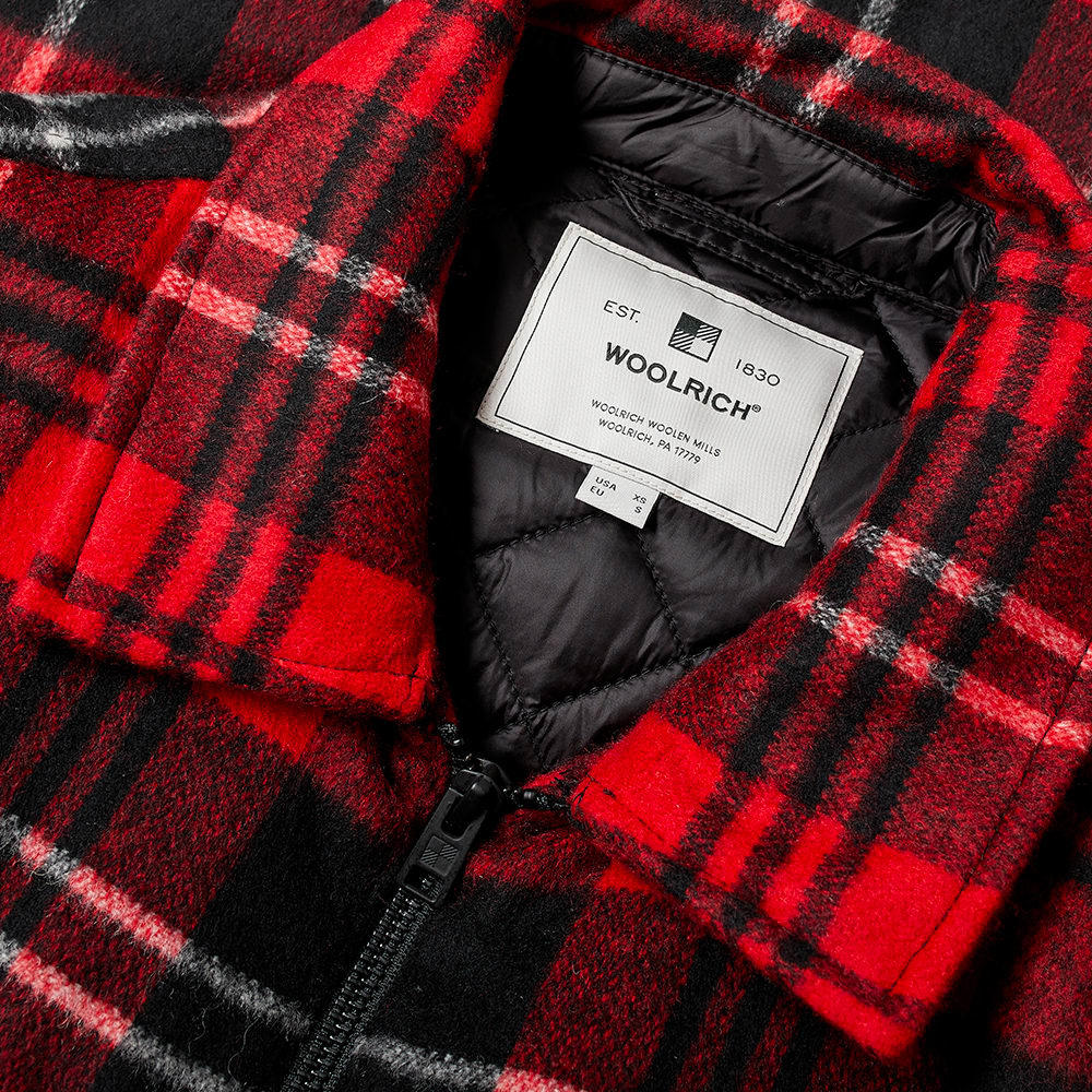 woolrich timber padded overshirt