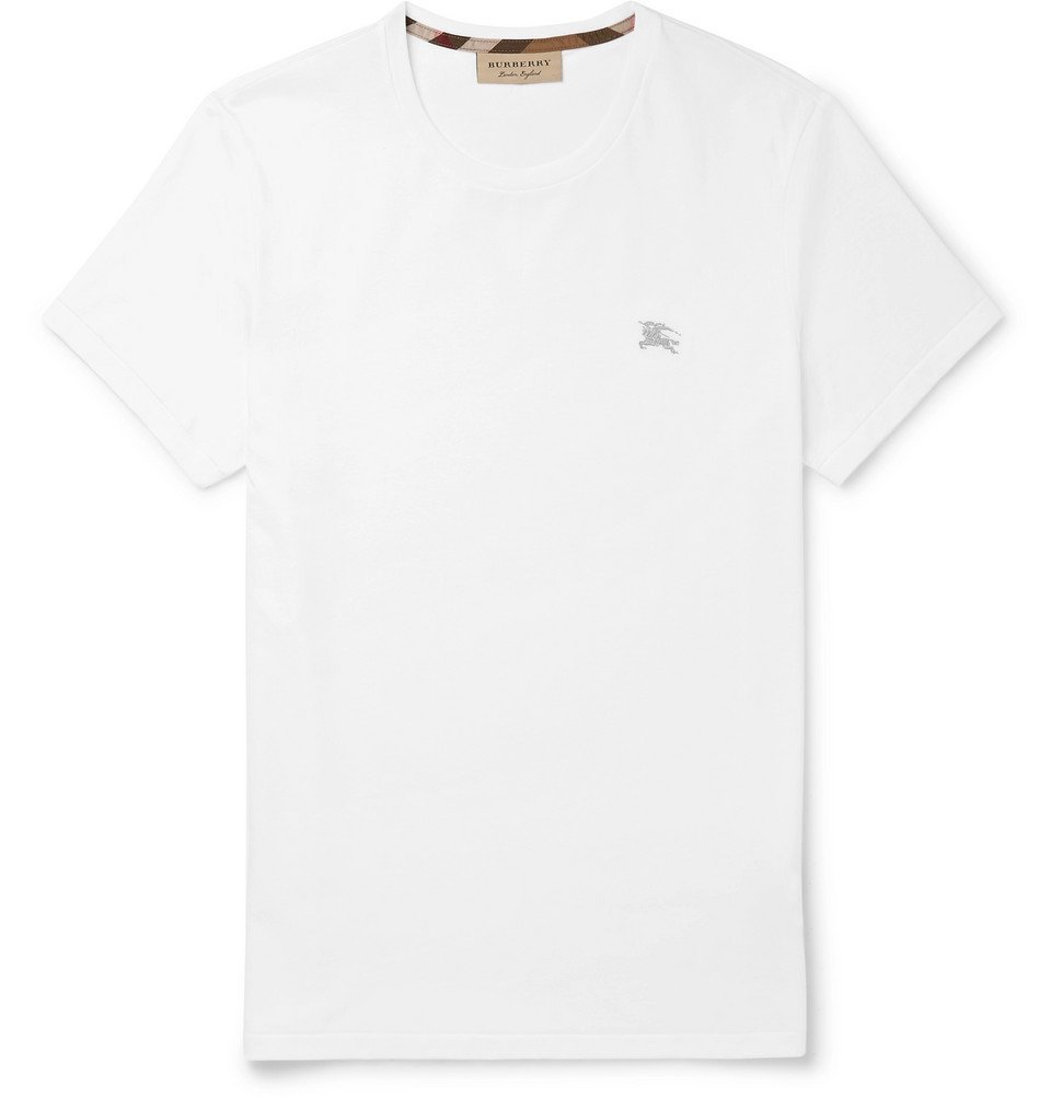 Atticus putty today Burberry - Cotton-Jersey T-Shirt - Men - White Burberry