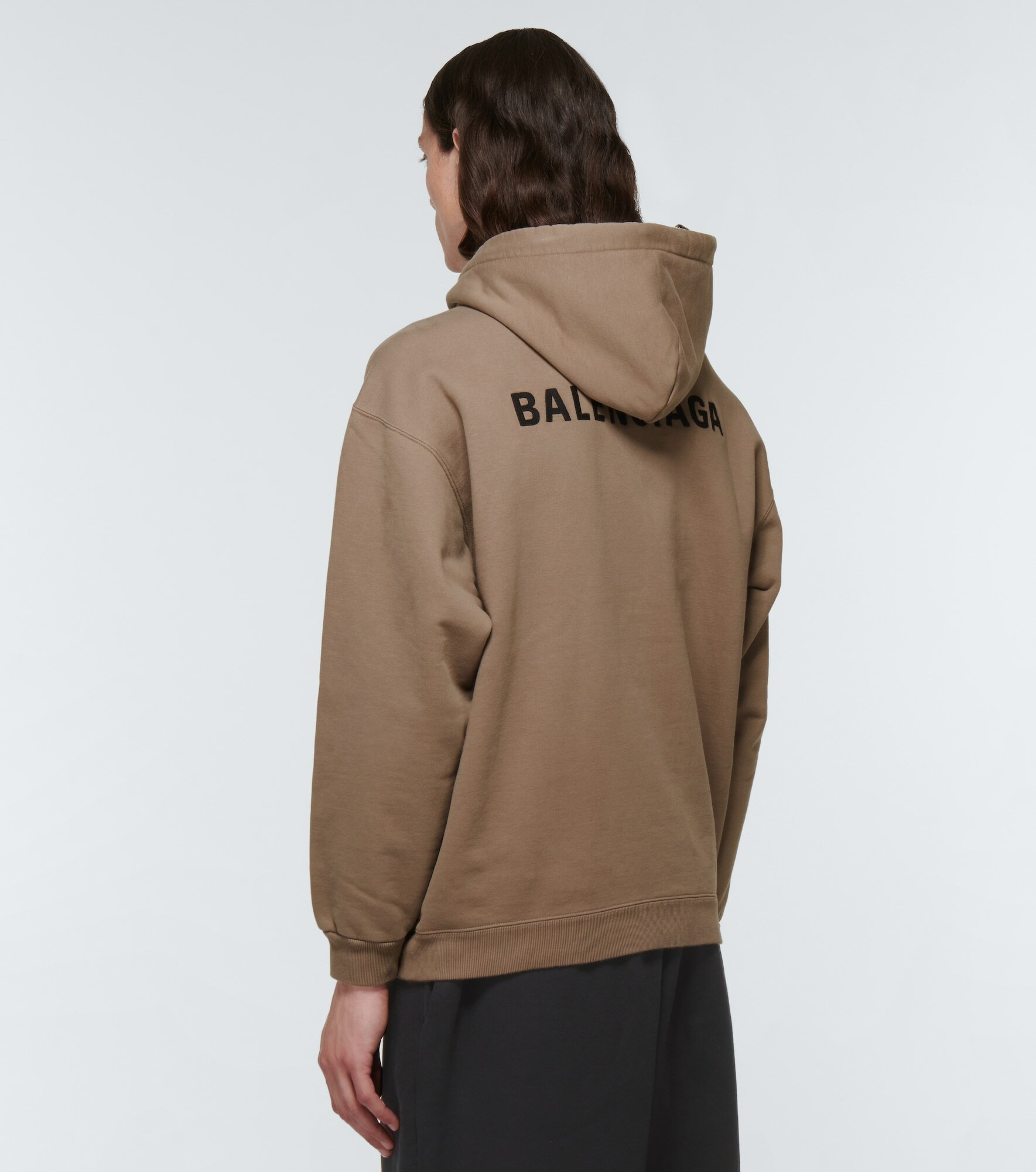 Balenciaga - Logo cotton hoodie Balenciaga