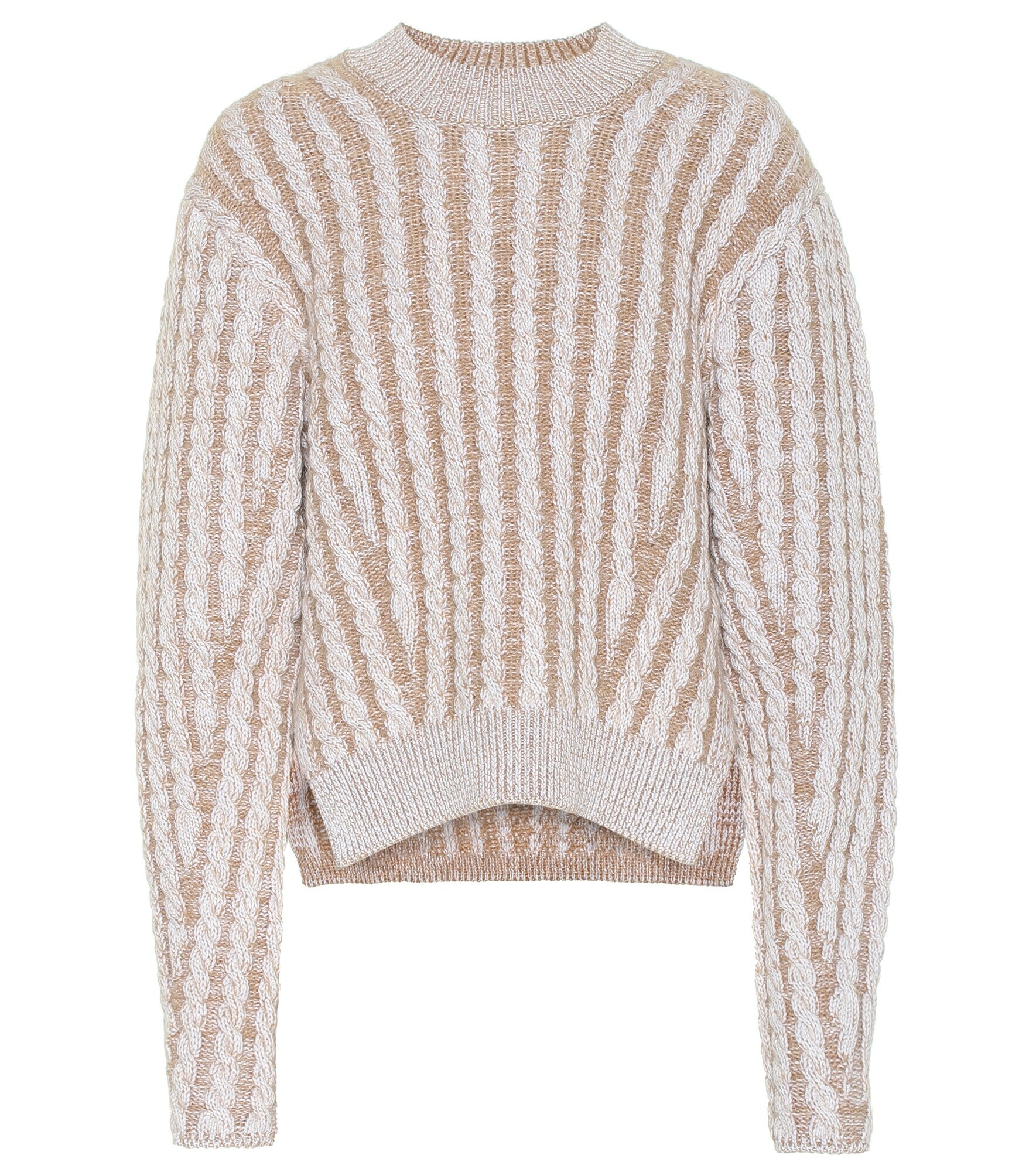 Chloe - Cable knit wool and mohair-blend sweater Chloe