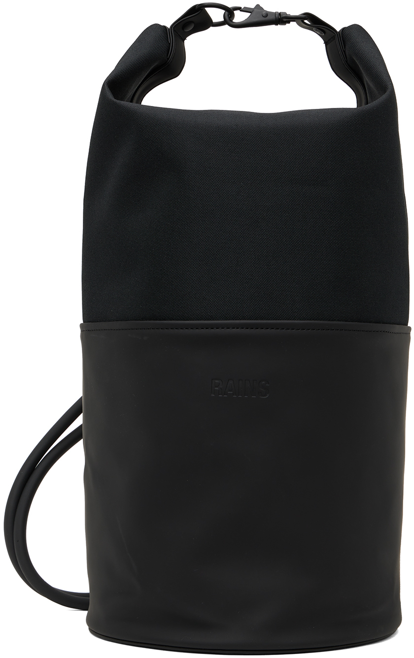 Photo: RAINS Black Mini Bucket Sling Bag