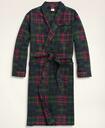 Brooks Brothers Men's Cotton Flannel Patchwork Robe