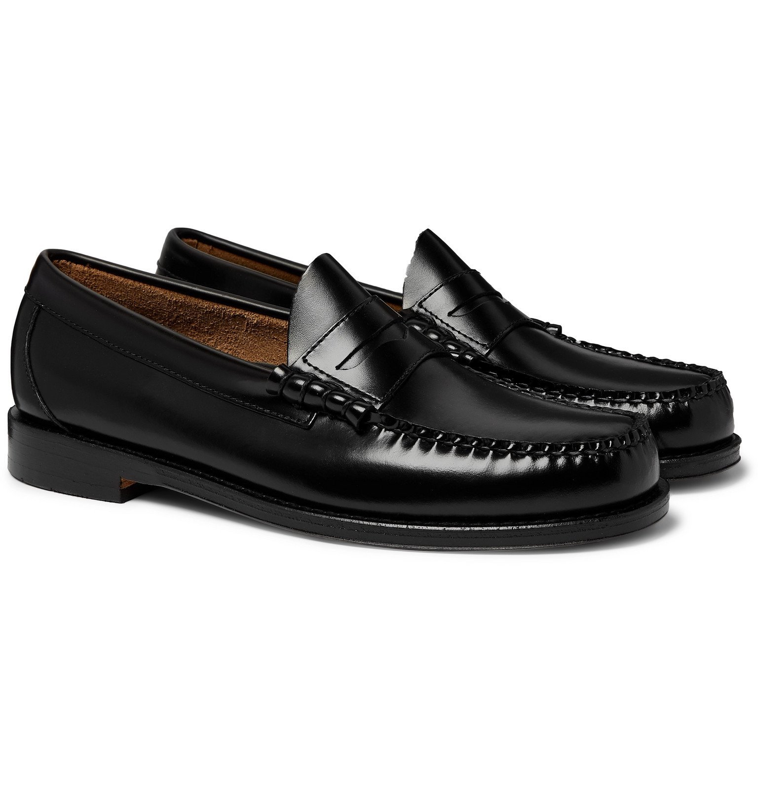 weejuns penny loafers black leather