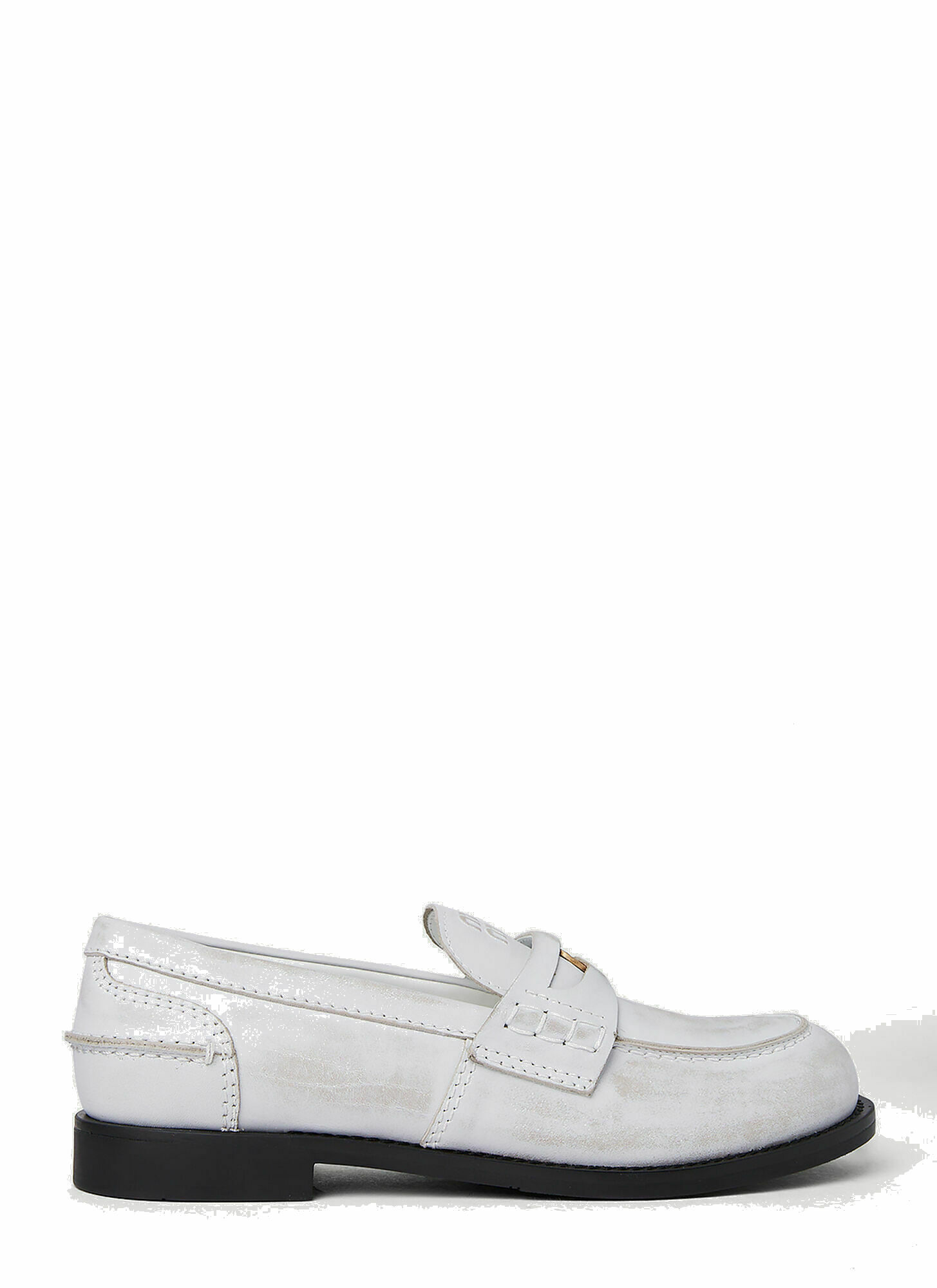 Photo: Painted Penny Loafers in White