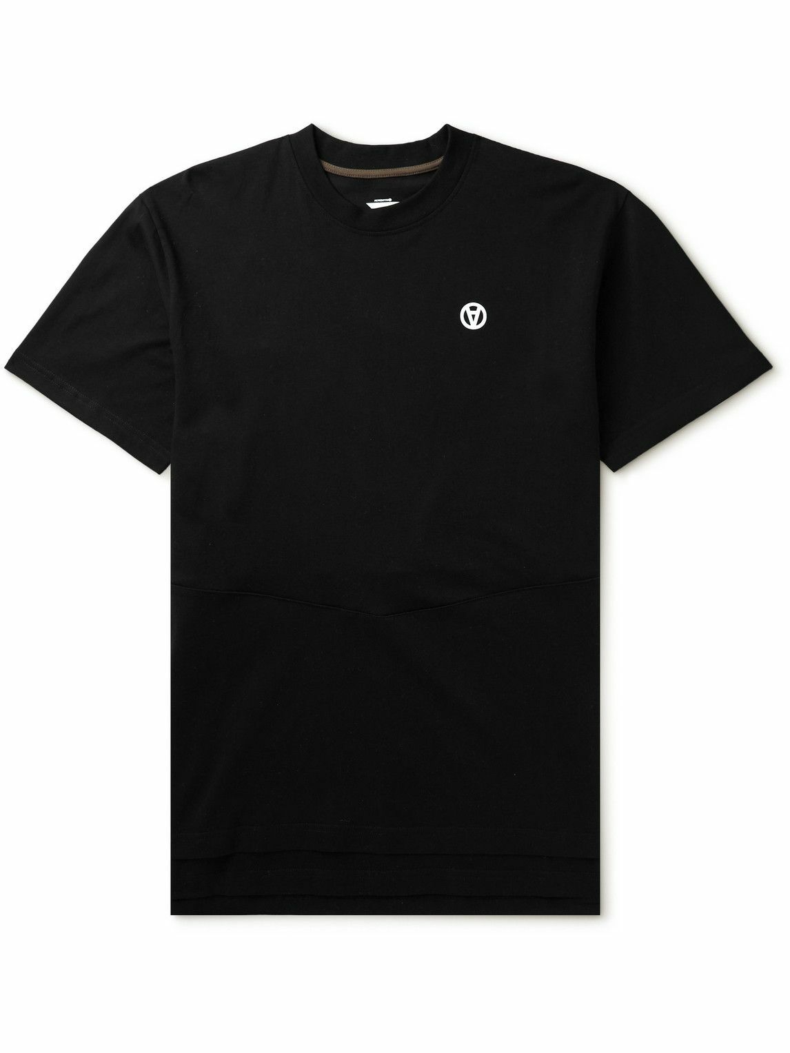 ACRONYM - Printed Layered Cotton-Jersey T-Shirt - Black Acronym