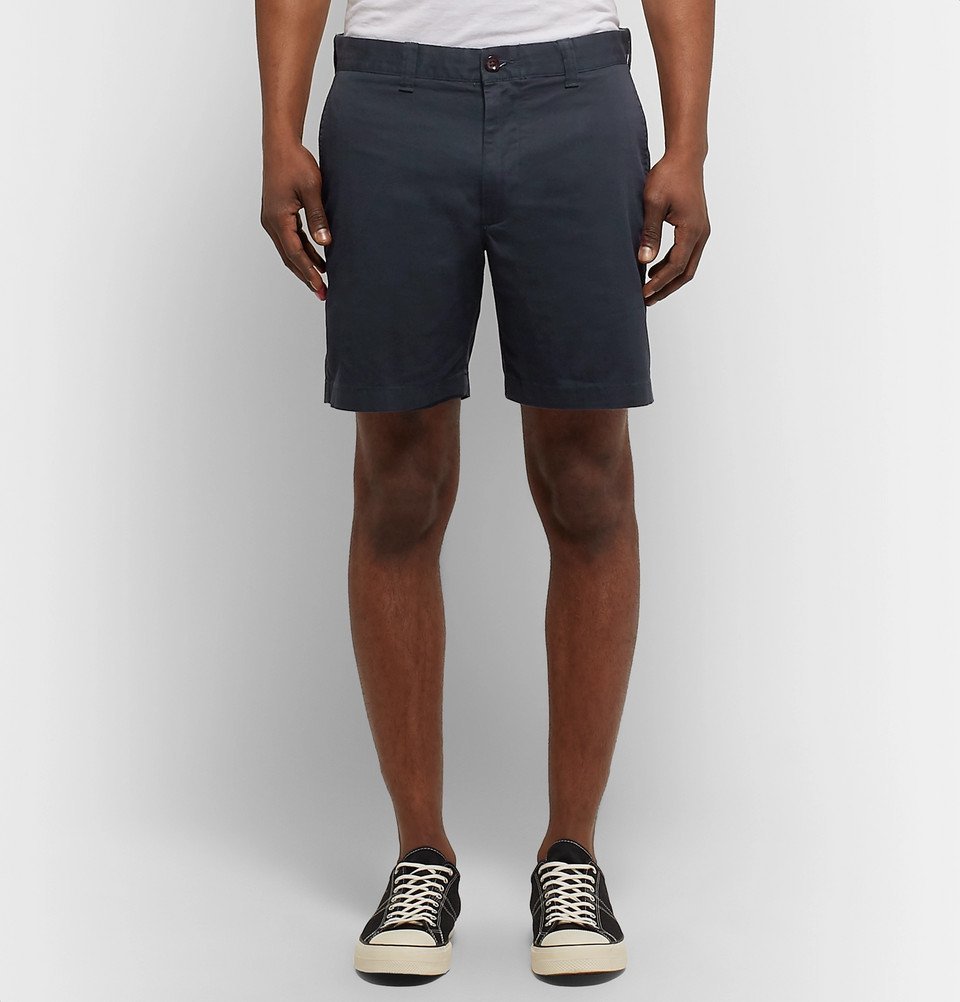 J.Crew - Slim-Fit Cotton-Blend Twill Shorts - Navy J.Crew