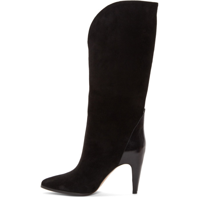 Givenchy Black Suede Tall Boots Givenchy