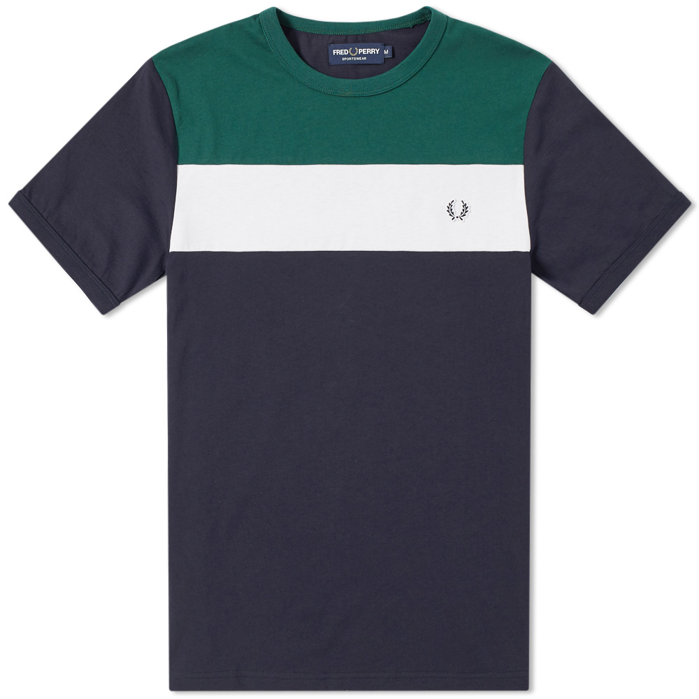 Fred Perry Colour Block Panel Tee Fred Perry
