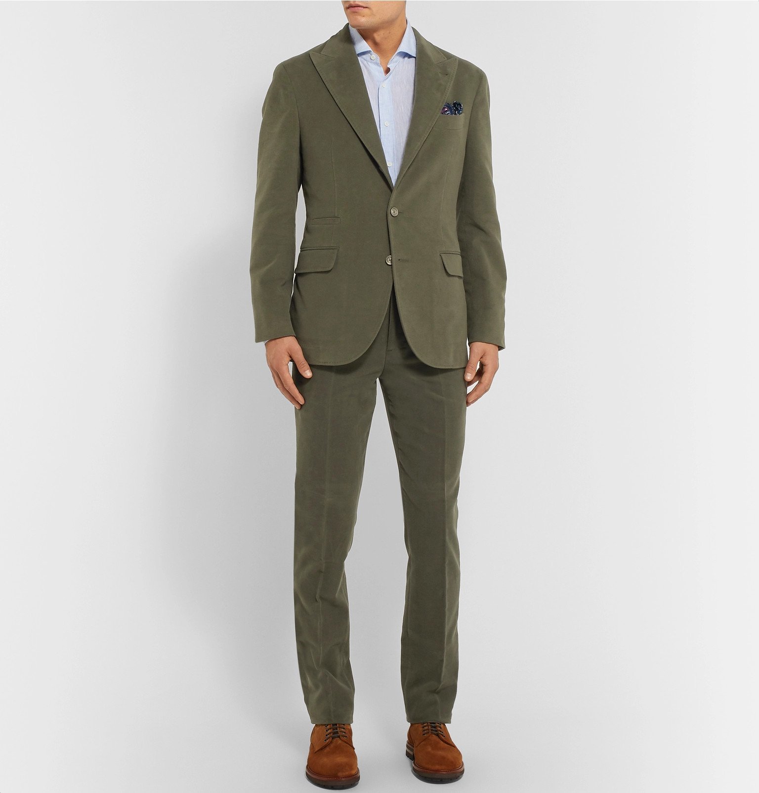 dark sage green suit