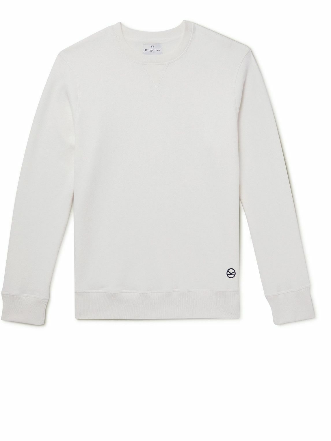 Kingsman - Logo-Embroidered Cotton and Cashmere-Blend Jersey Sweatshirt ...