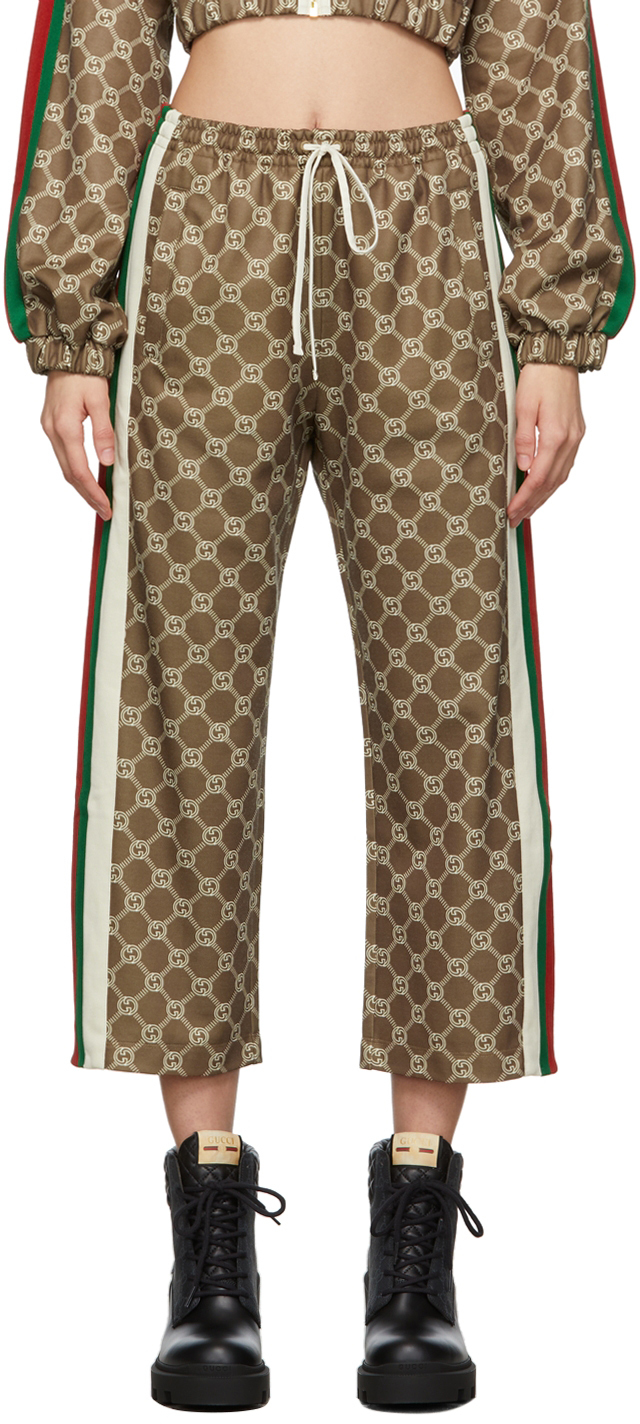 Gucci Khaki Interlocking G Lounge Pants Gucci