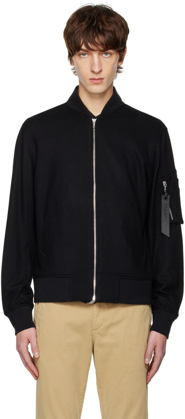 rag & bone Black Manston Bomber Jacket Rag and Bone