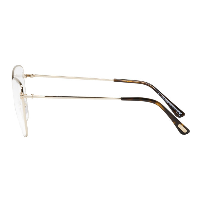 Tom Ford Rose Gold Cross Bridge Glasses TOM FORD