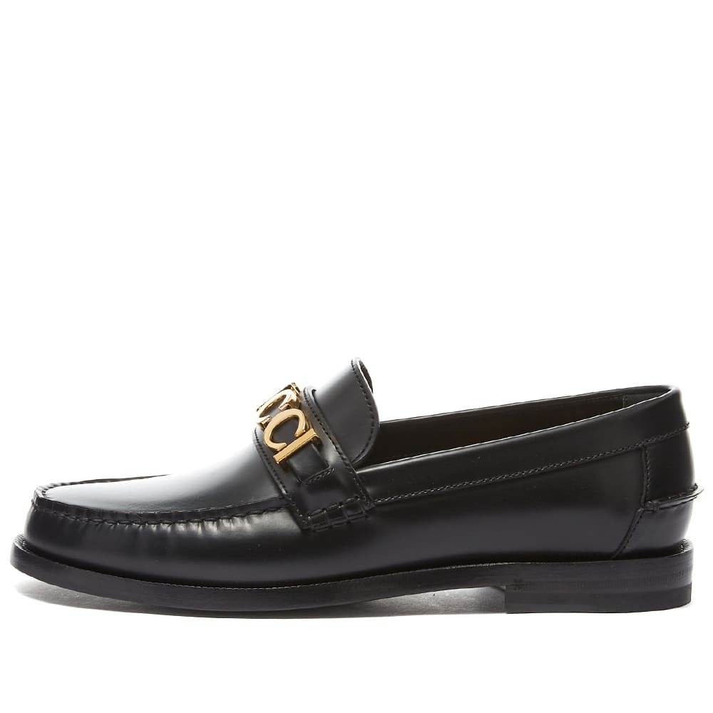 Gucci Men's Cara Logo Snaffle Loafer in Black Gucci