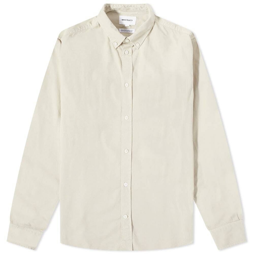 Norse Projects Men's Anton Light Twill Button Down Shirt in Oatmeal ...