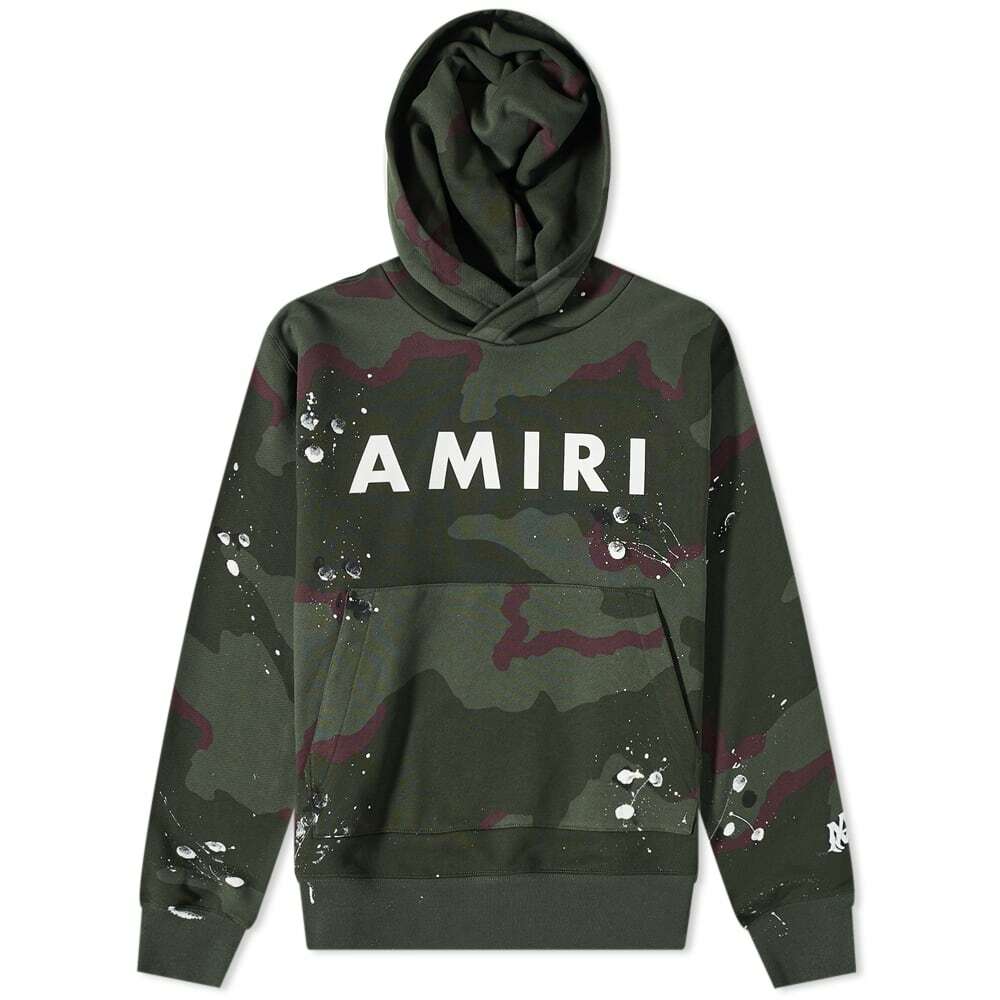 AMIRI Men's Army Logo Hoody in Camo Amiri