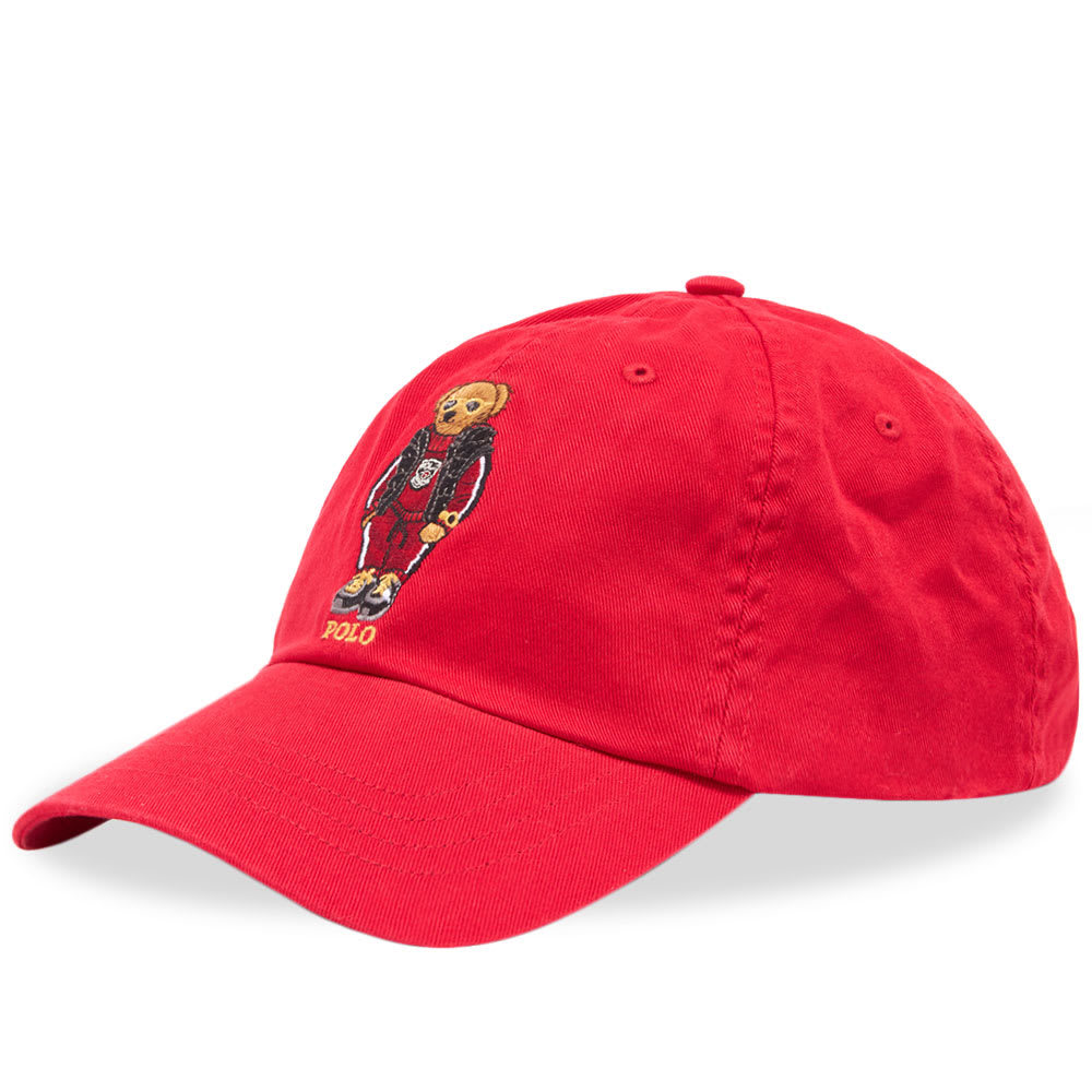 polo bear hat red