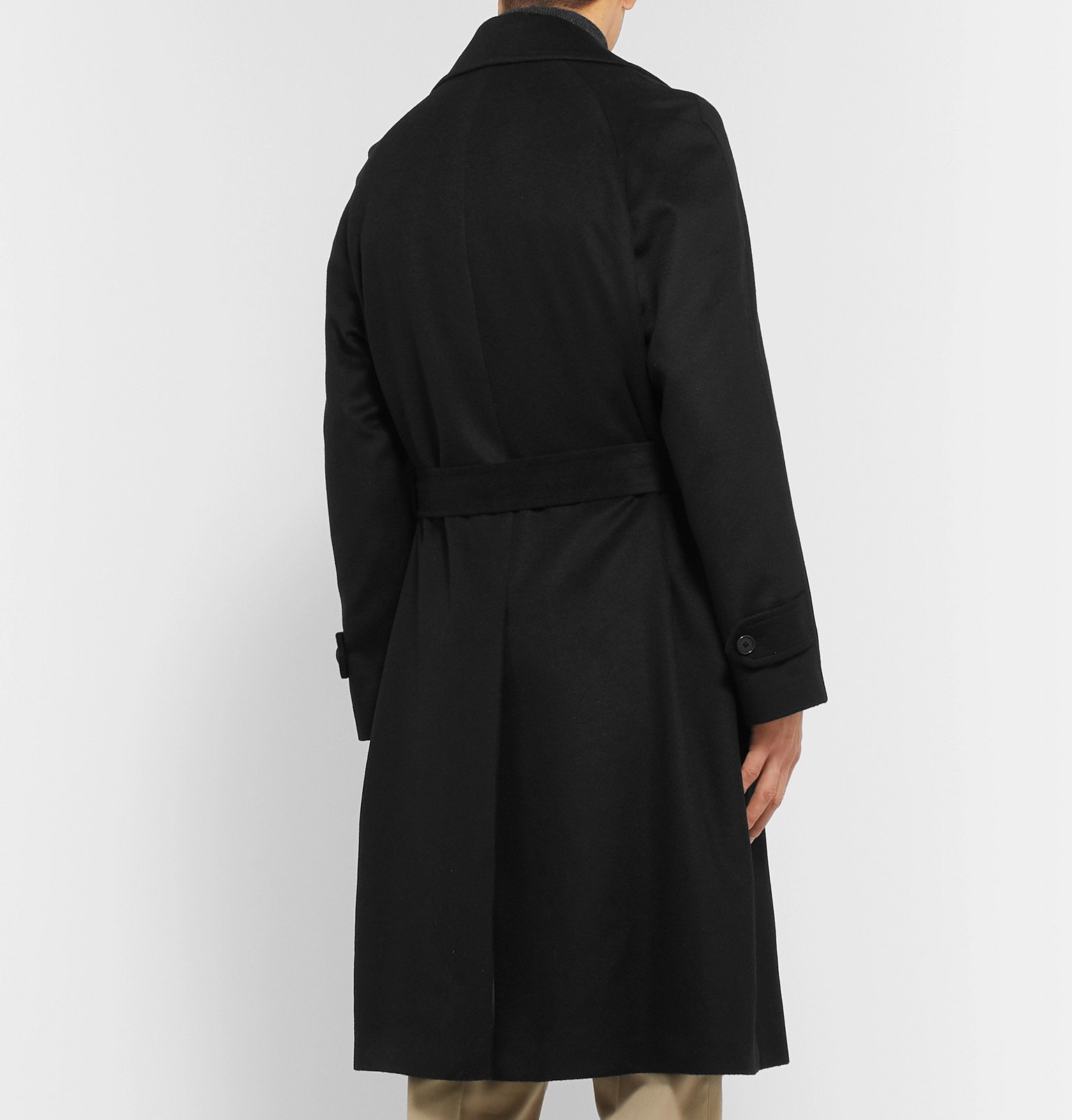 Saman Amel - Wool and Cashmere-Blend Coat - Black Saman Amel