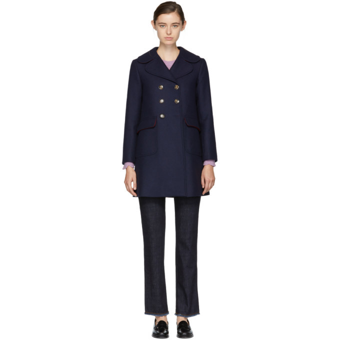 navy military peacoat