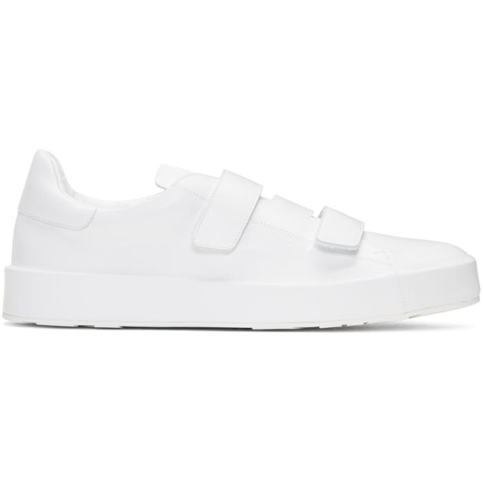white velcro runners