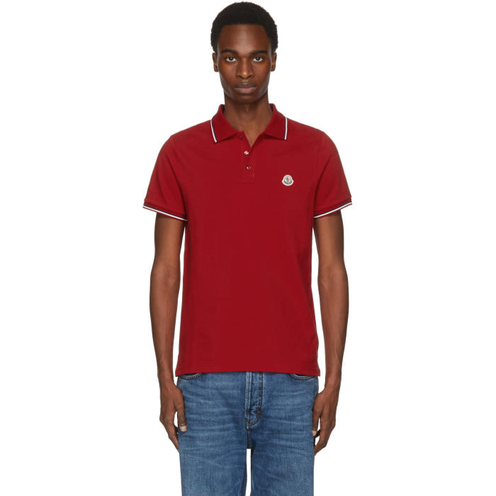 moncler red polo moncler red polo