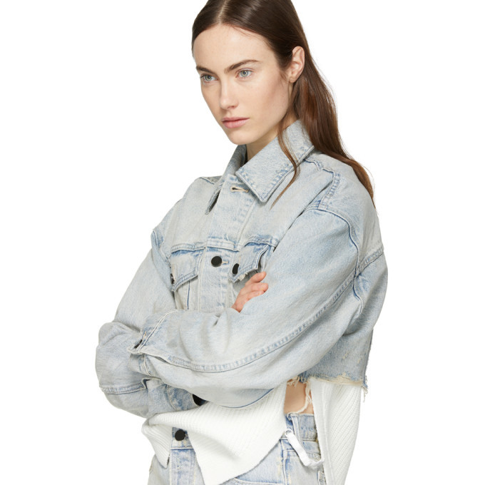 Blue Blaze Crop Denim Jacket Alexander Wang