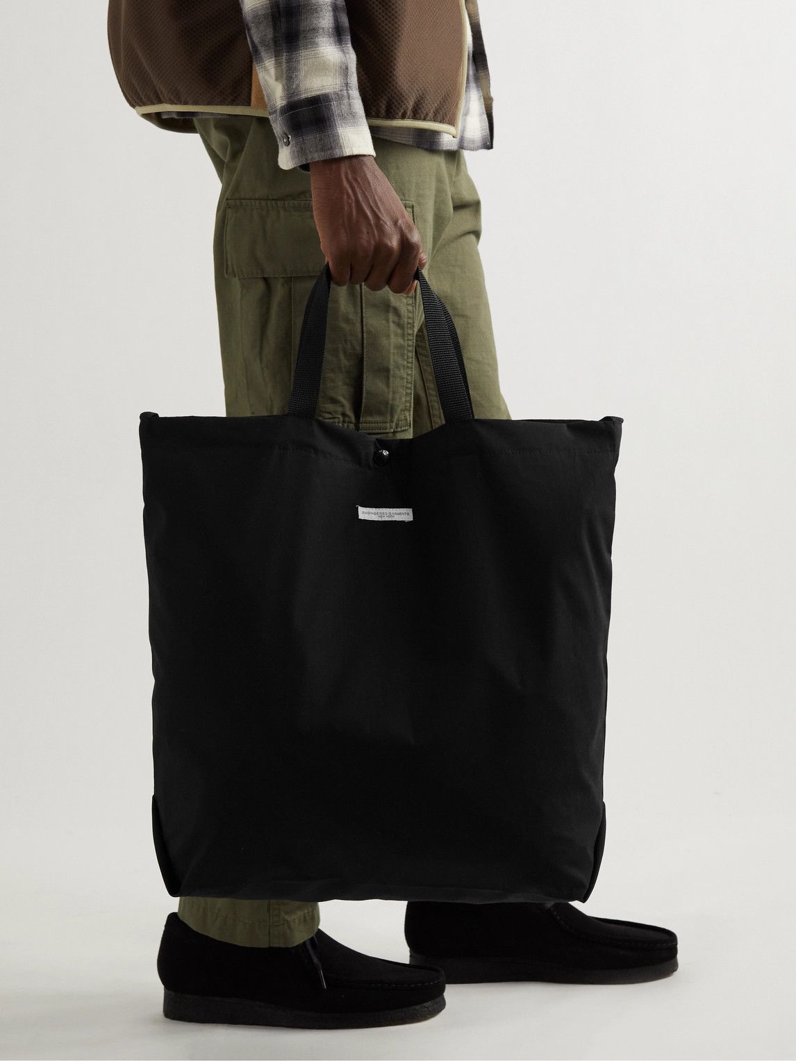 Engineered Garments - Carry All Logo-Appliquéd Nylon Tote Bag ...