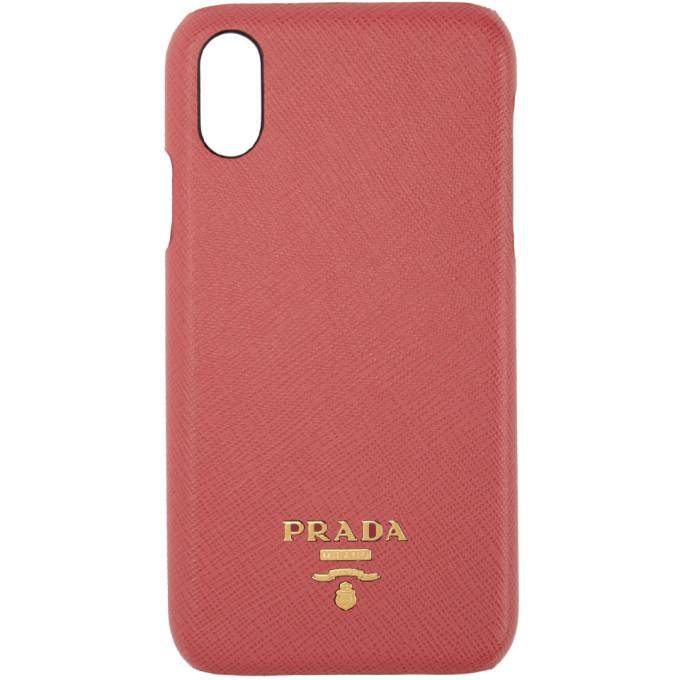 Prada Pink Logo iPhone XR Case Prada