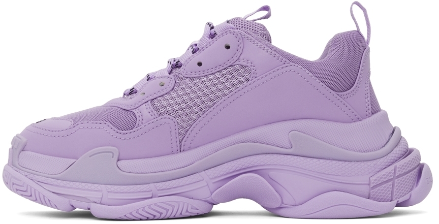 balenciaga purple triple s