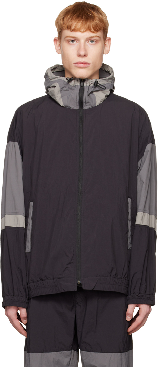 Remi Relief Black & Gray Paneled Jacket Remi Relief