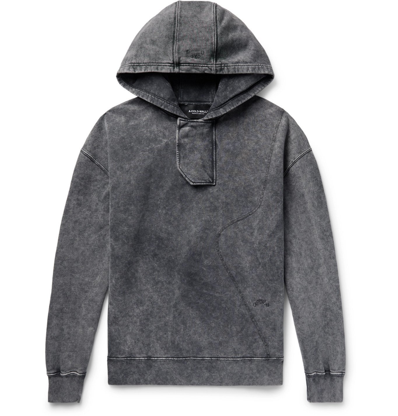 A-COLD-WALL* - Fade Out Acid-Washed Loopback Cotton-Jersey Hoodie ...