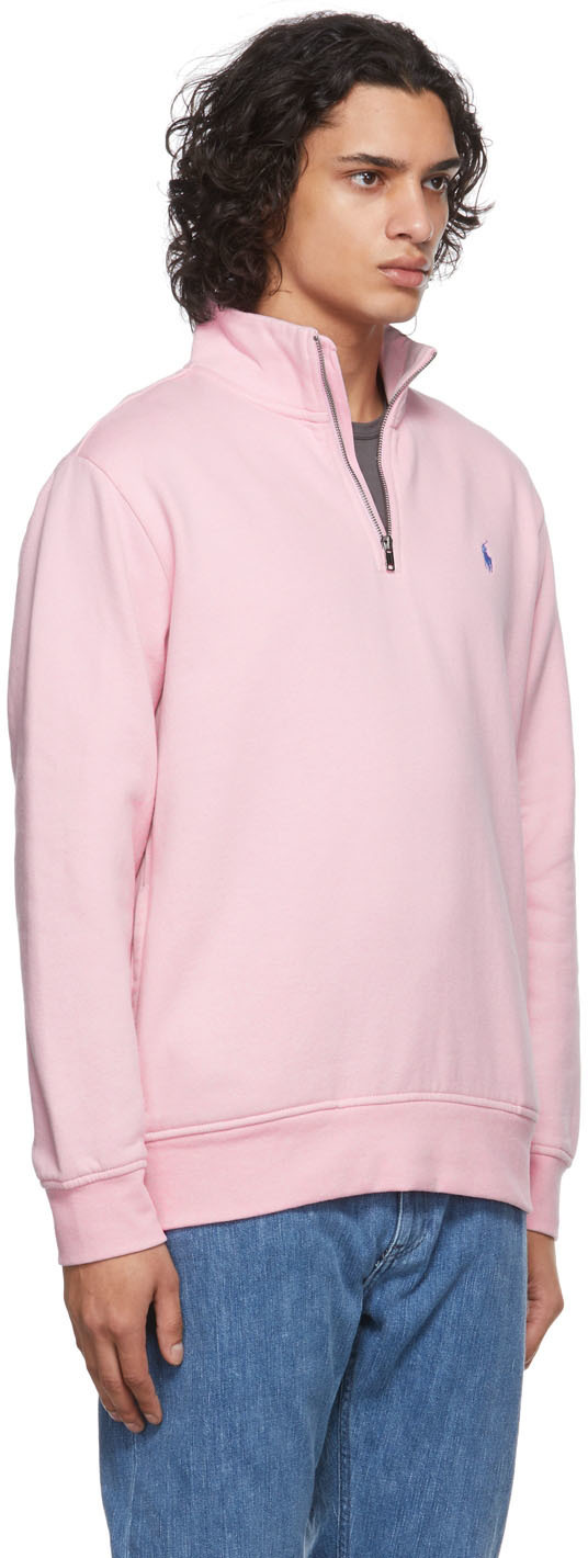 Polo Ralph Lauren Pink Zip-Up Sweatshirt Polo Ralph Lauren