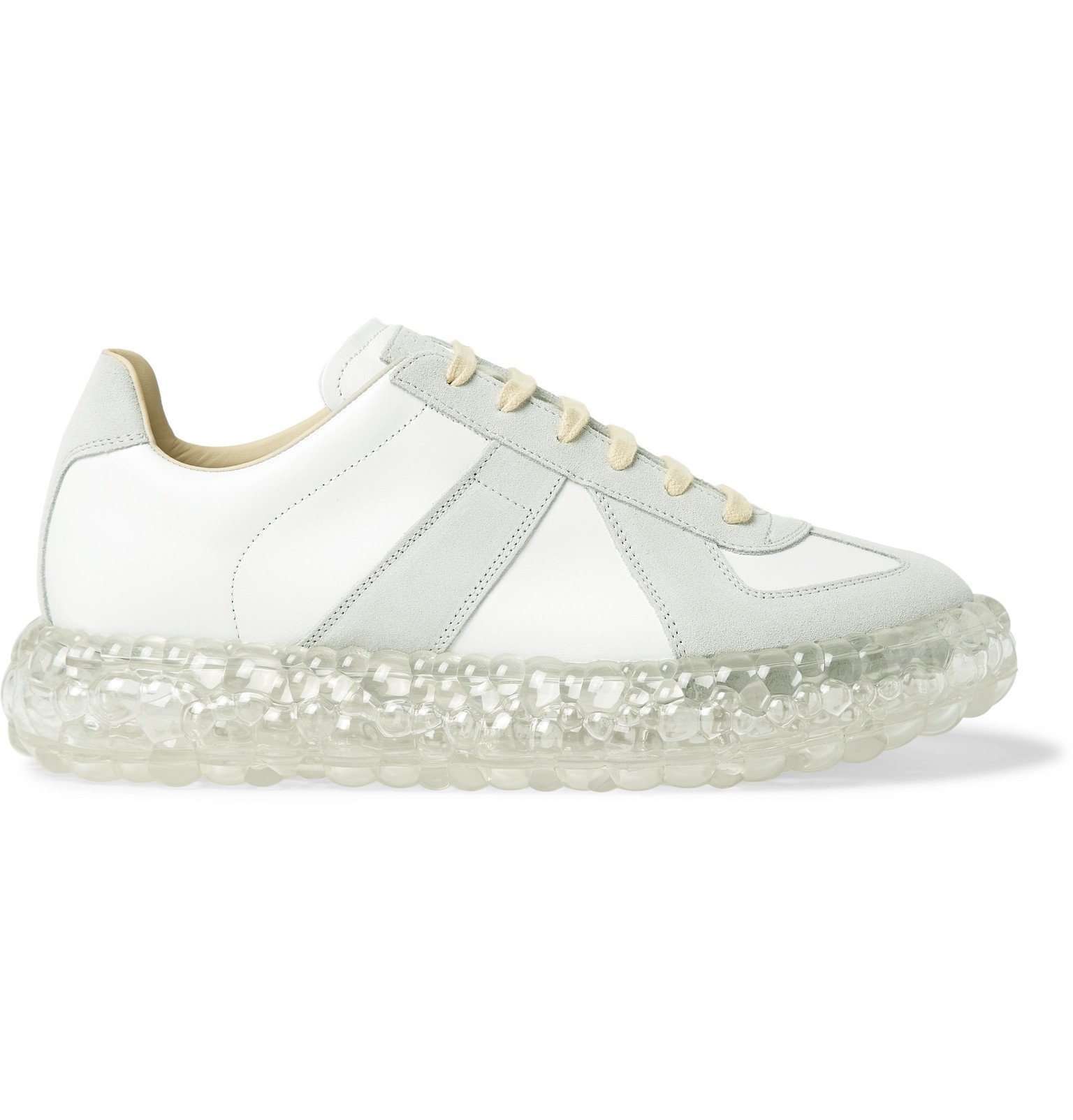 Maison Margiela - Replica Super Bounce Leather and Suede Sneakers ...