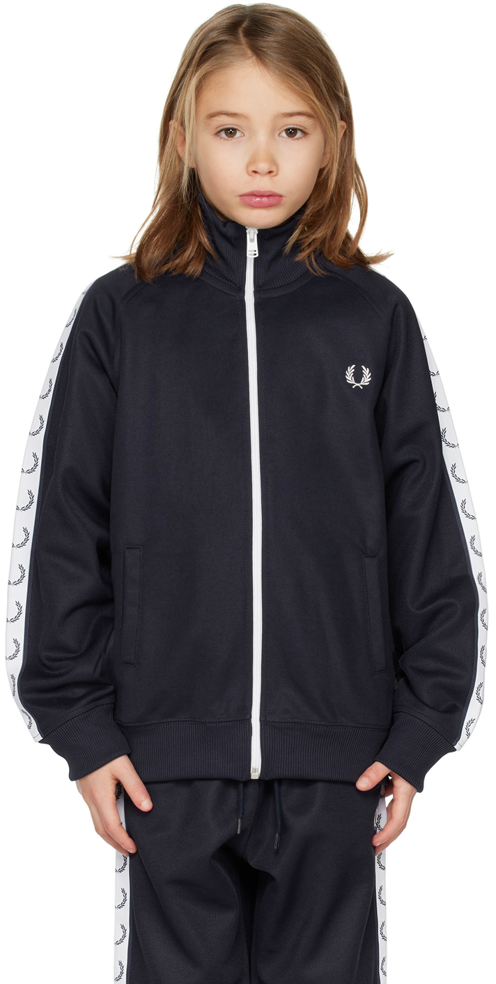 Photo: Fred Perry Kids Navy Taped Track Jacket
