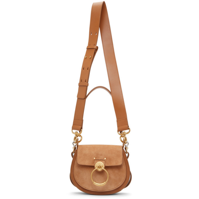 chloe tess bolsa nut color