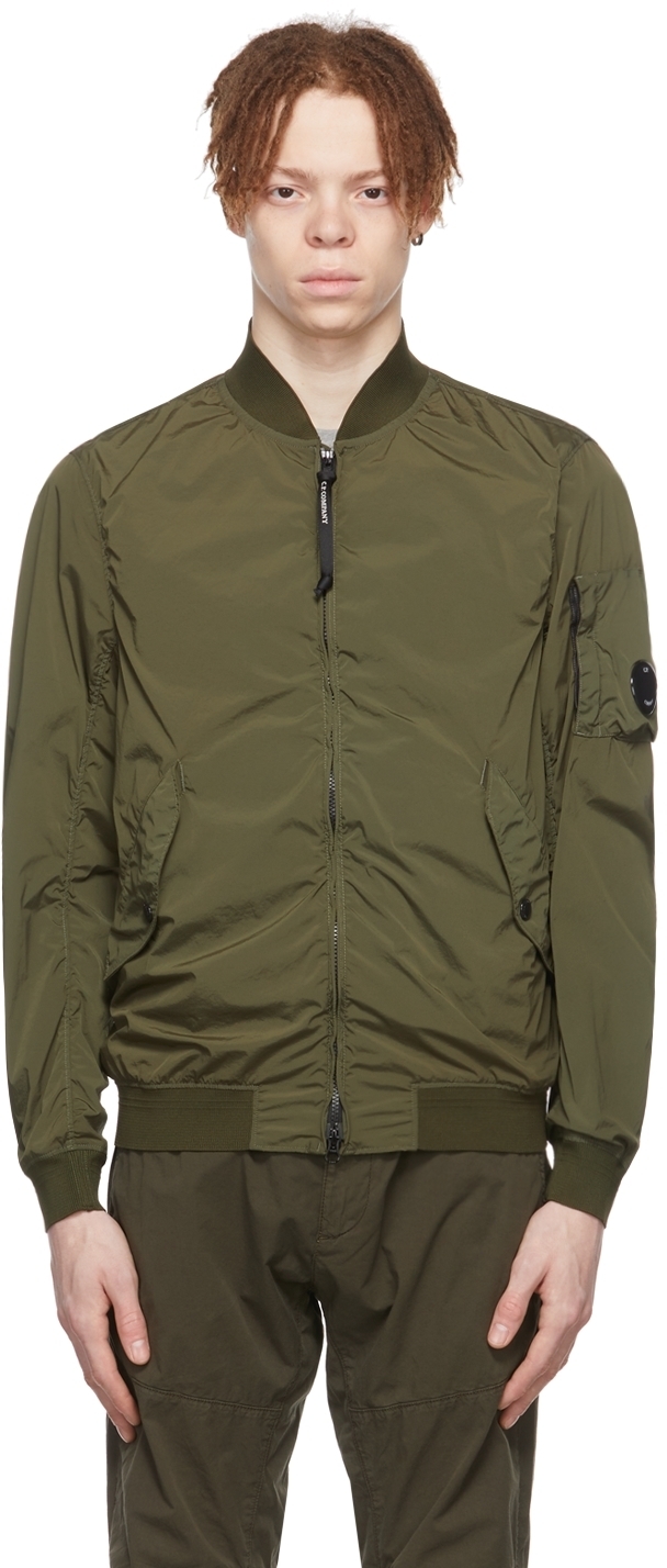 C.P. Company Khaki Nylon Bomber Jacket C.P. Company