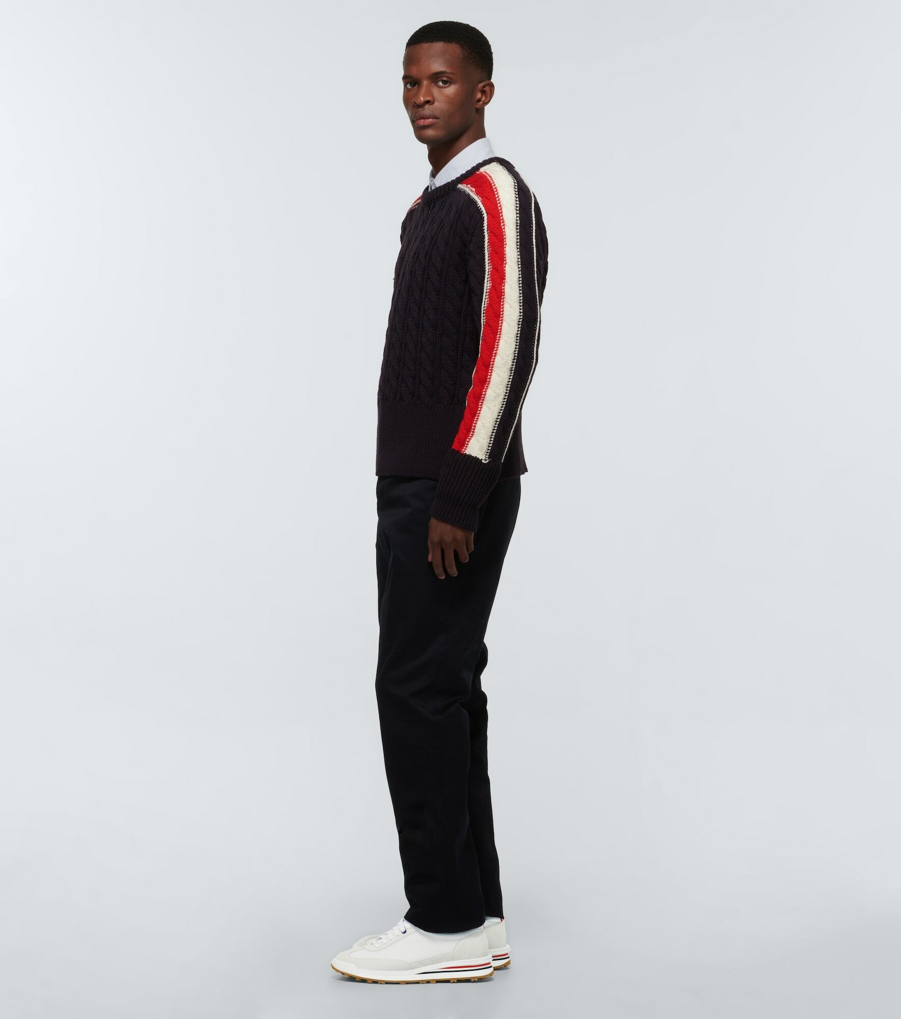 Thom Browne Men's Sneaker Tech Runner Blue