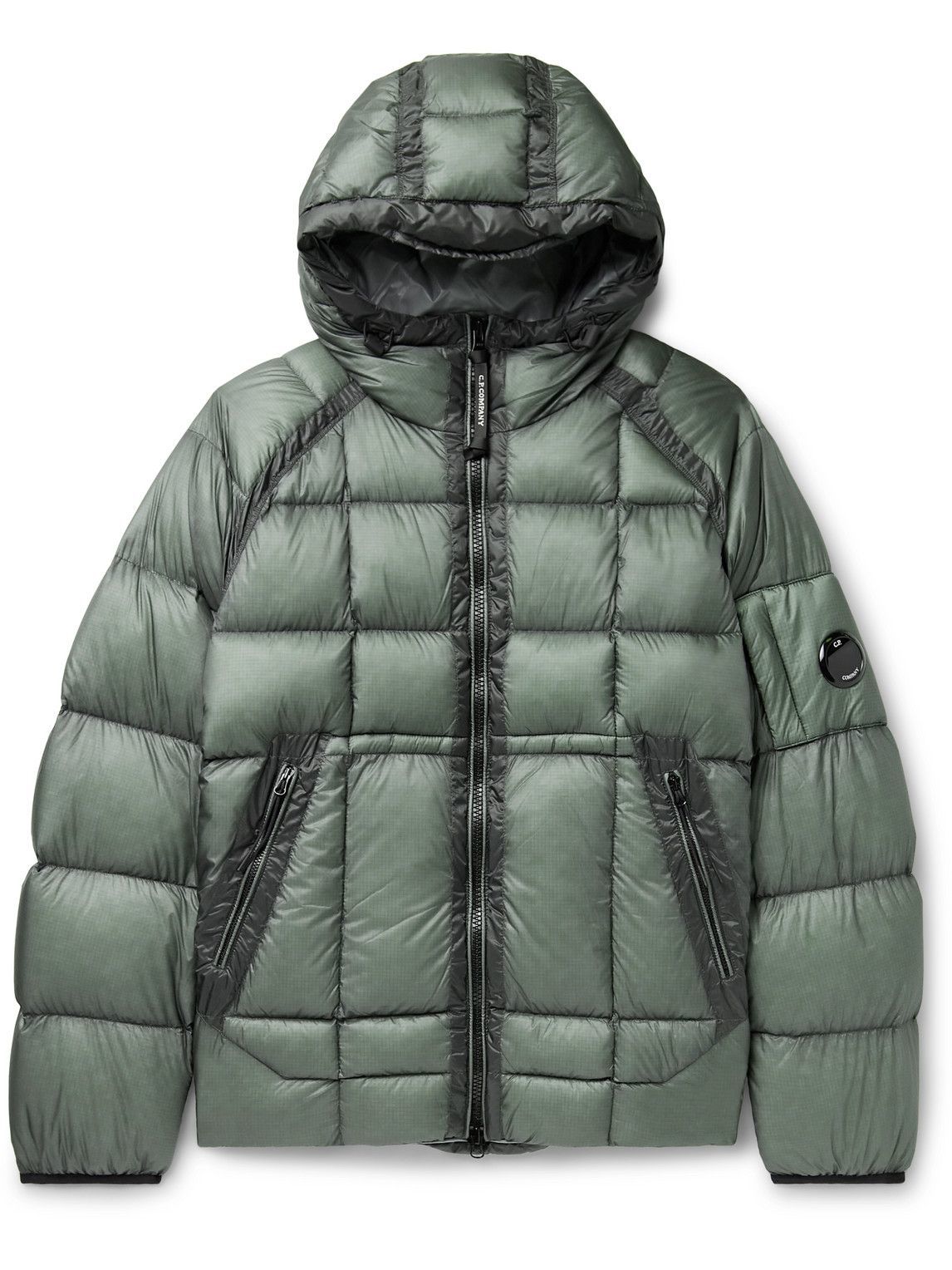 C.P. Company - Quilted Ripstop Hooded Down Jacket - Green C.P. Company