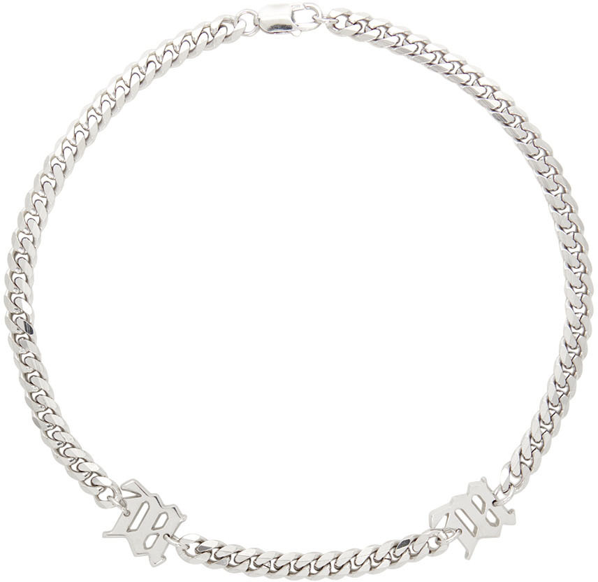 MISBHV Silver Curb Chain Choker Necklace MISBHV