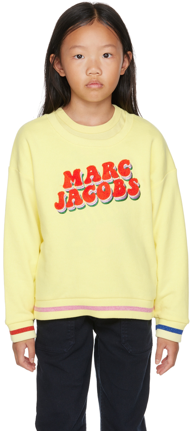 Marc Jacobs Kids Yellow Cosmic Nature Sweatshirt Marc Jacobs